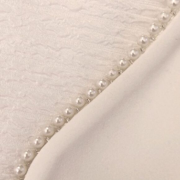 NWT Maya Brooke White Textured Jacket - Picture 10 of 10